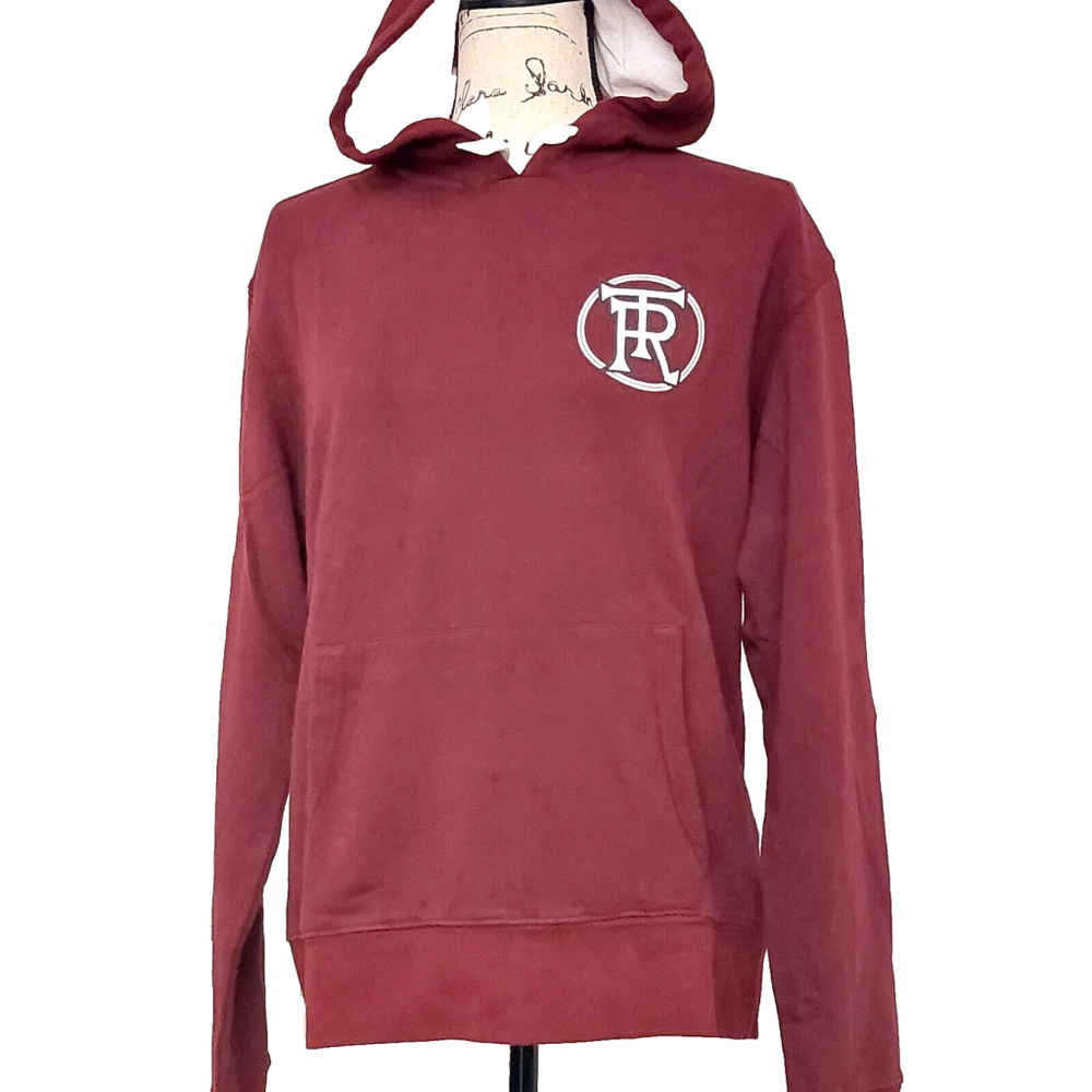 True Religion Brand Jeans Playoff Champs Raglan Hoodie Sweatshirt Size Large NWT - Picture 5 of 16